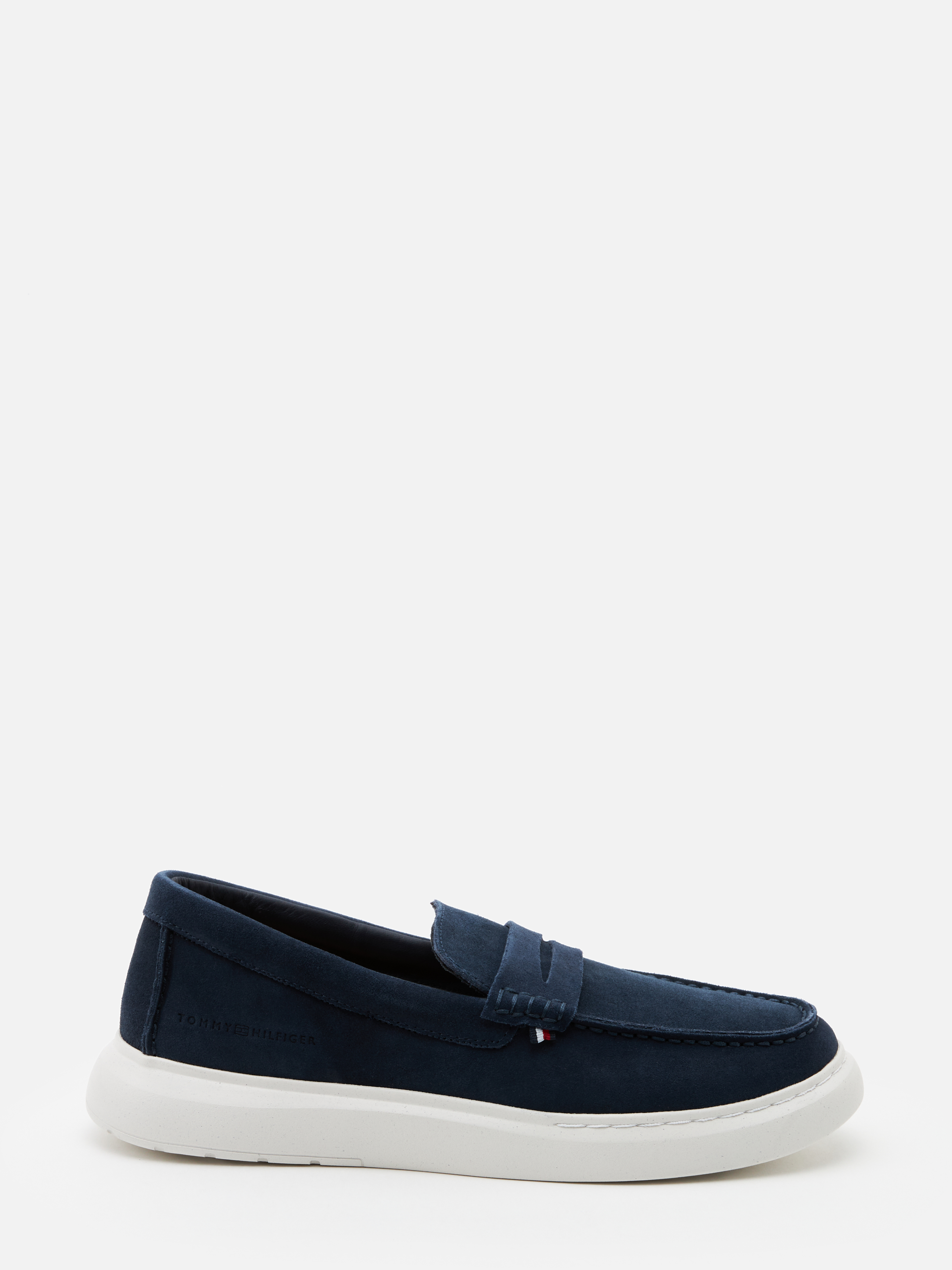 Мокасины мужские Tommy Hilfiger Suede Hybrid Loafer FM0FM04440 синие 46 EU