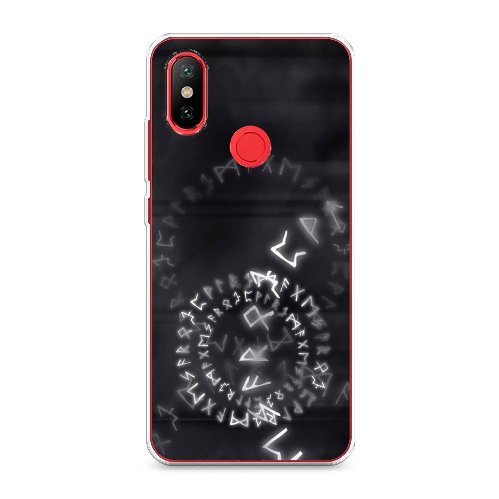 

Чехол на Xiaomi Mi 6X"Руны", Серый;черный, 33250-3