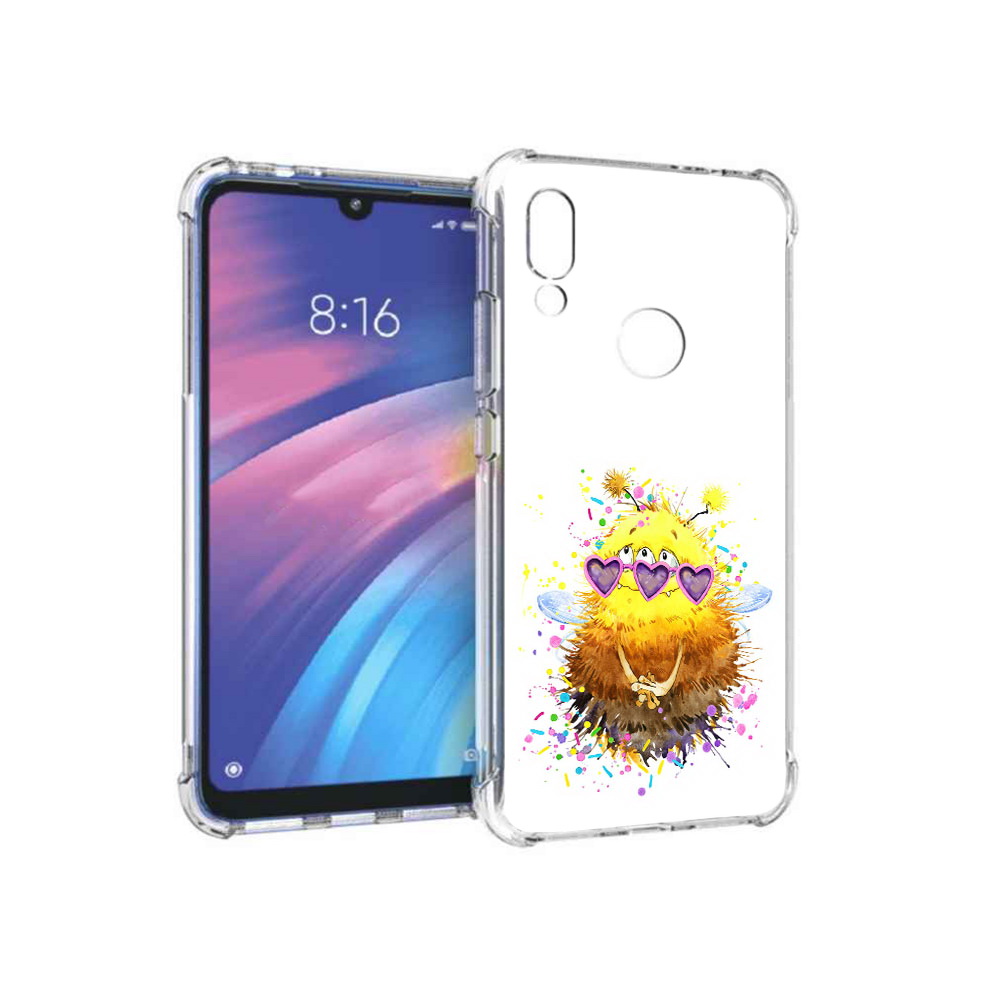 

Чехол MyPads Tocco для Xiaomi Redmi Y3 Пушитый шмель, Прозрачный, Tocco