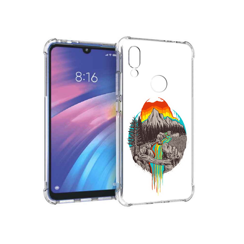 

Чехол MyPads Tocco для Xiaomi Redmi Y3 Радужный водопад, Прозрачный, Tocco