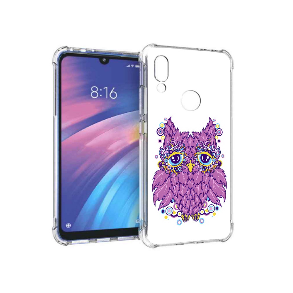

Чехол MyPads Tocco для Xiaomi Redmi Y3 Розовая сова, Прозрачный, Tocco