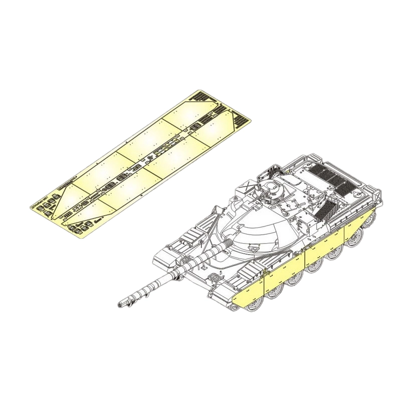

Покрытие Voyager Model 1/35 для траков для Британского Chieftain MBT (для Takom)PEA378, Однотонный