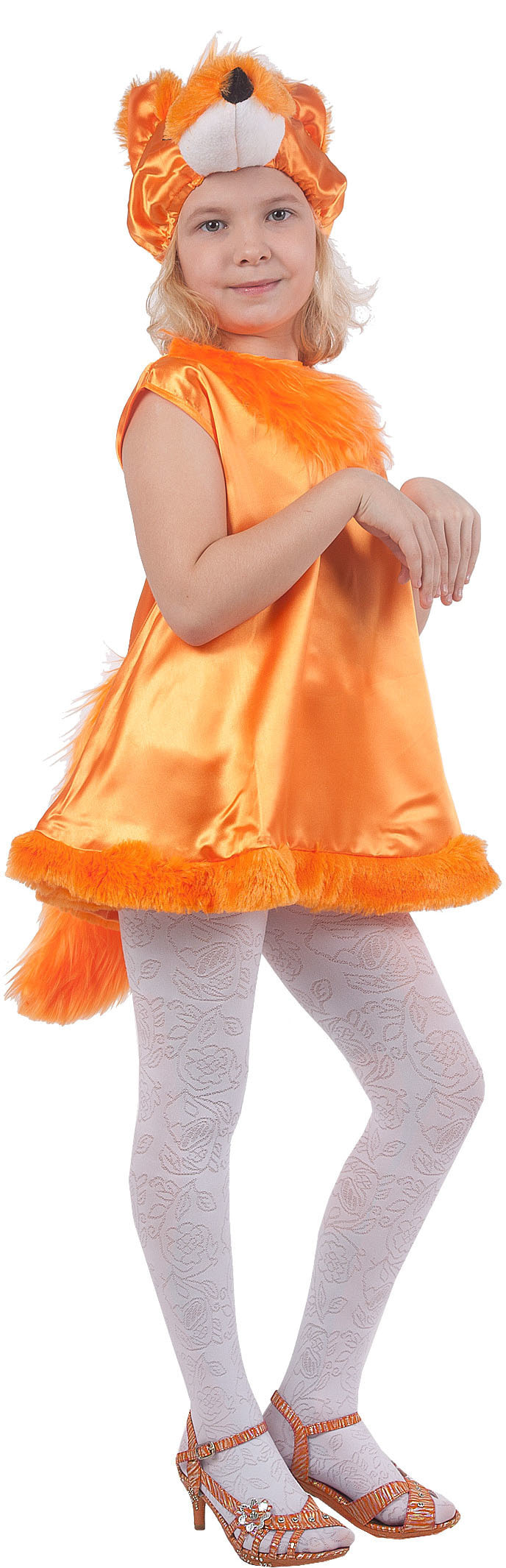 фото Костюм карнавальный волшебный мир малышка лисичка детский р.104-134 см
