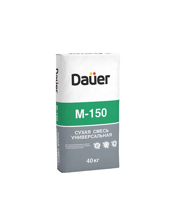 

Цементно-песчаная смесь (ЦПС) DAUER М150 УНИВЕРСАЛЬНАЯ 40 кг