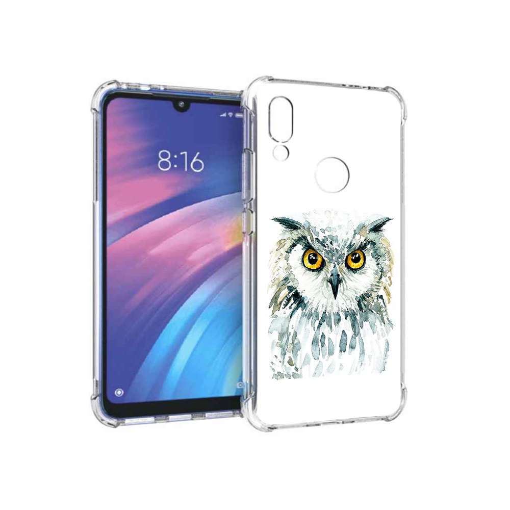 

Чехол MyPads Tocco для Xiaomi Redmi Y3 Серьезная сова, Прозрачный, Tocco