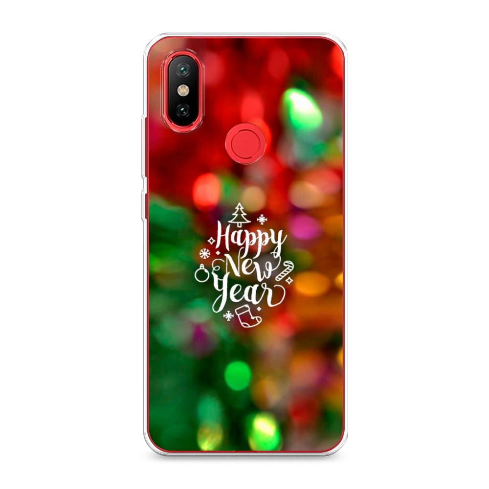 

Чехол на Xiaomi Mi 6X"Новый Год на елке", Зеленый;красный;желтый, 33250-5