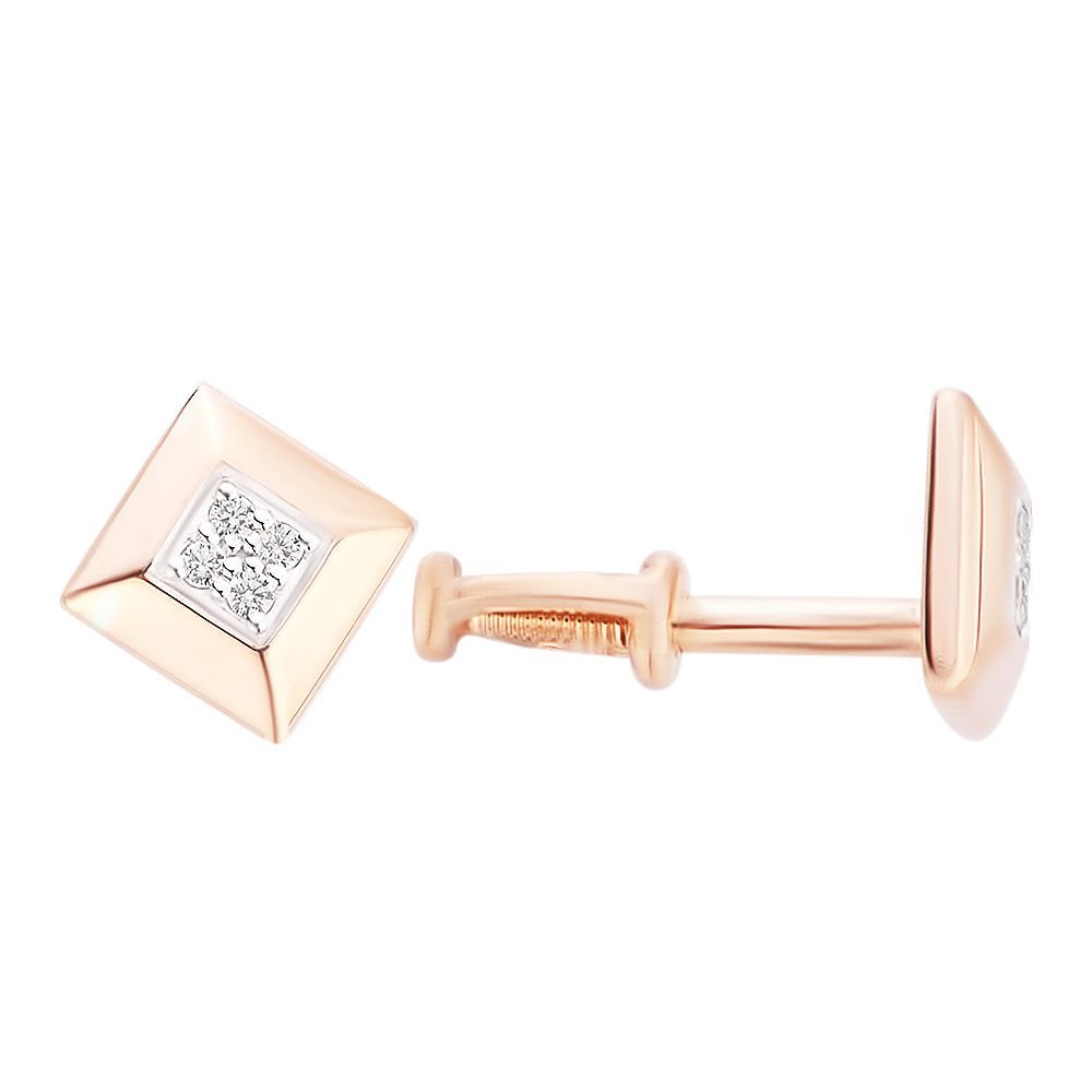 

Серьги из красного золота с фианитом 585Gold 302004428, 302004428