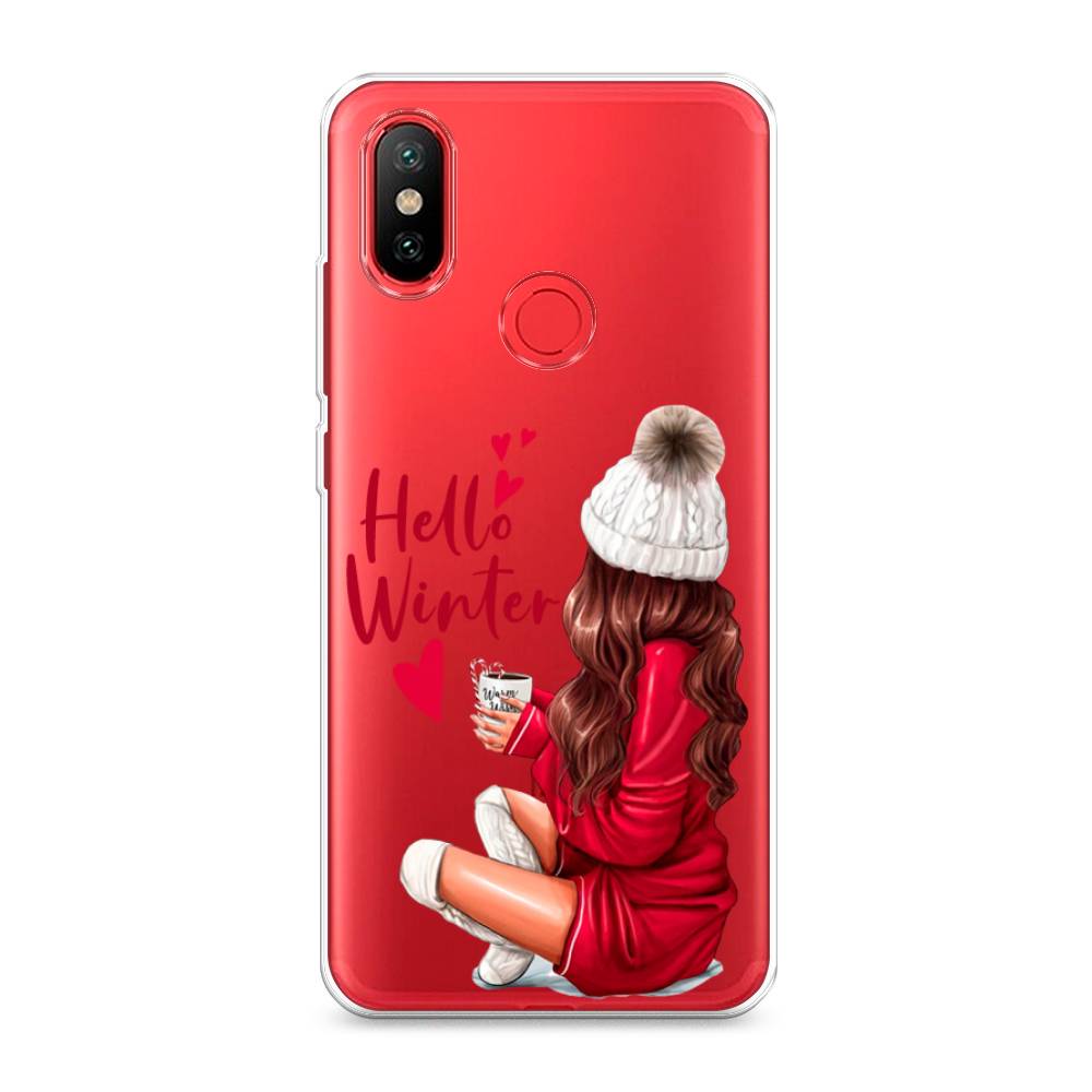 

Чехол на Xiaomi Mi 6X"Hello winter", Красный;белый;коричневый, 33250-5