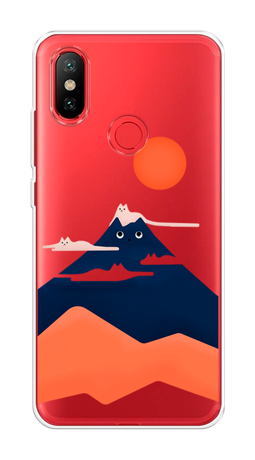 

Чехол на Xiaomi Mi 6X"Кот-гора", Черный;оранжевый, 33250-4