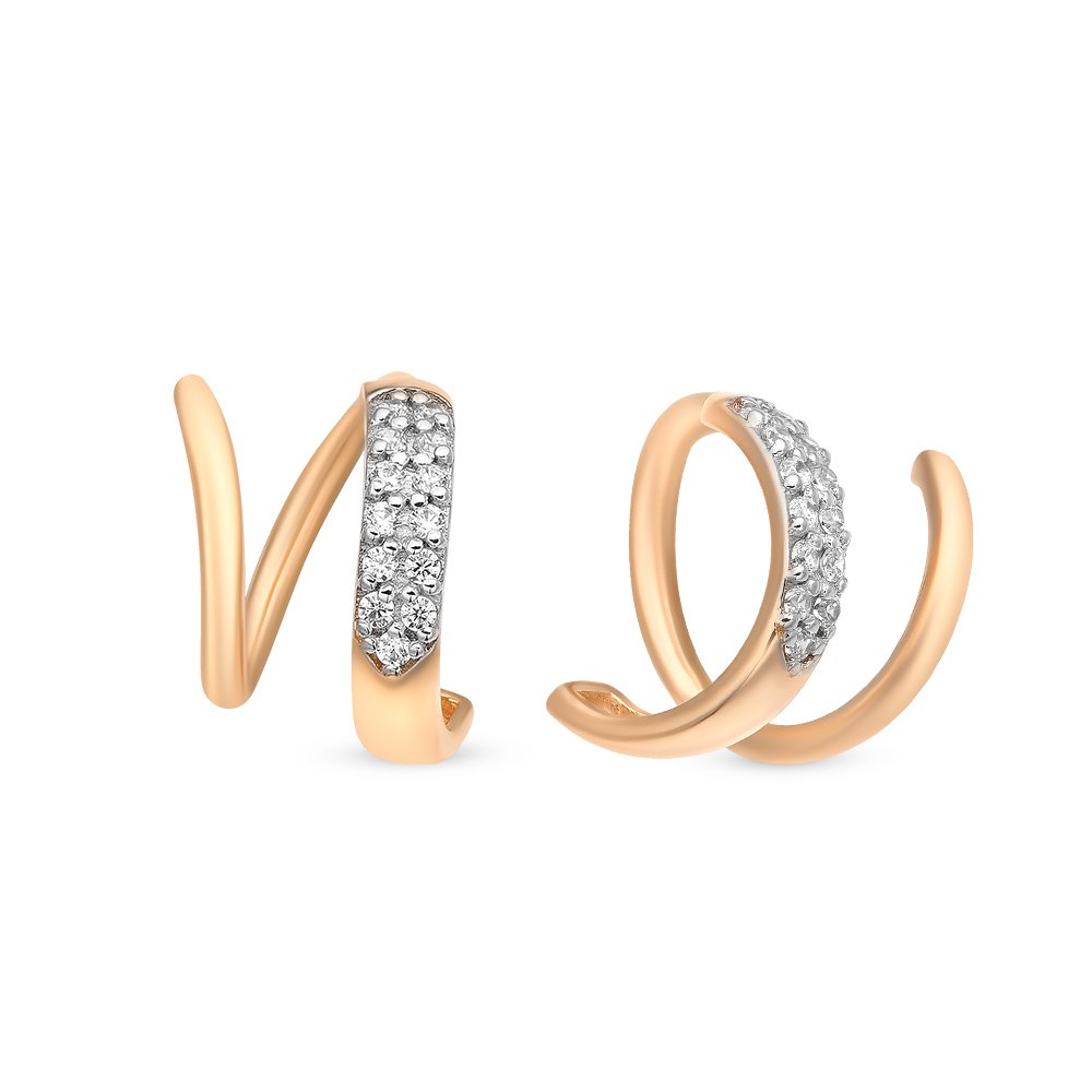 

Серьги из красного золота с фианитом 585Gold 302005584, 302005584