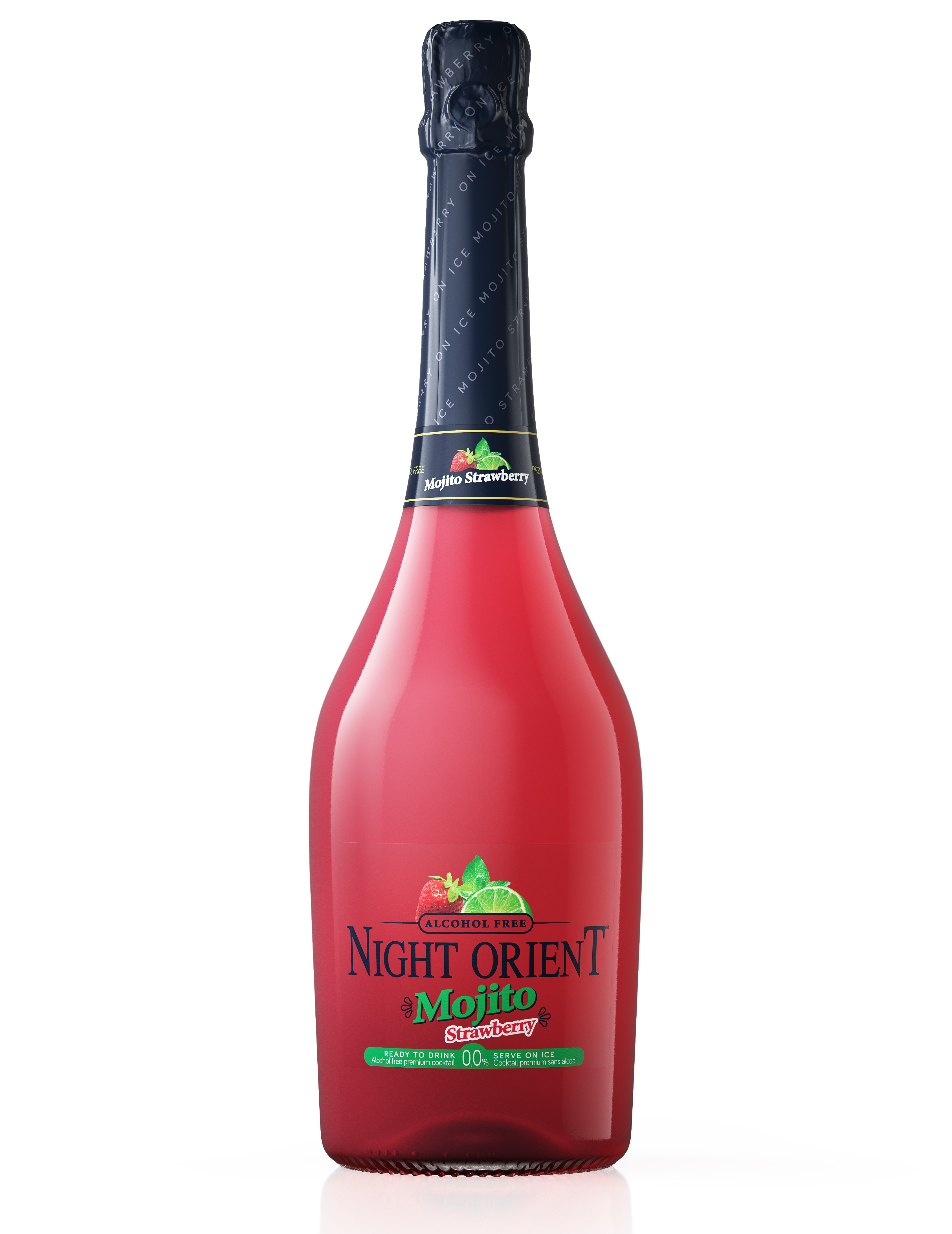 Безалкогольный напиток Night Orient Mojito Strawberry, 0,75 л