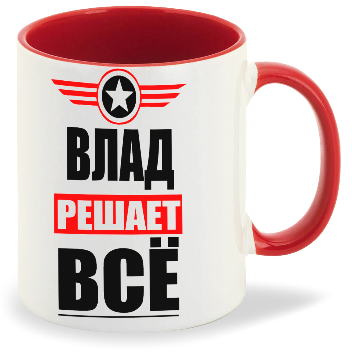 

Кружка CoolPodarok ВЛАД решает все, ВЛАД решает все