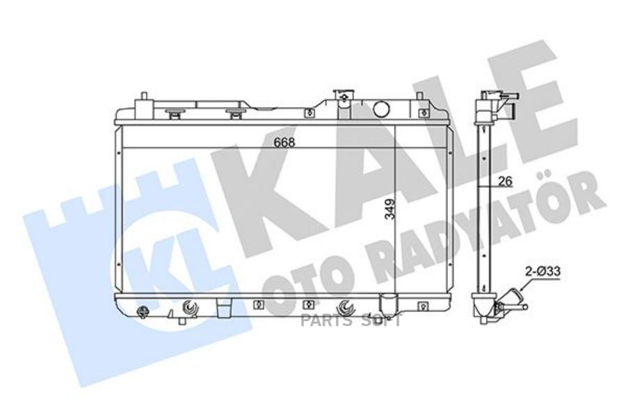 

Радиатор Системы Охлаждения Honda Cr-V I KALE арт. 353895