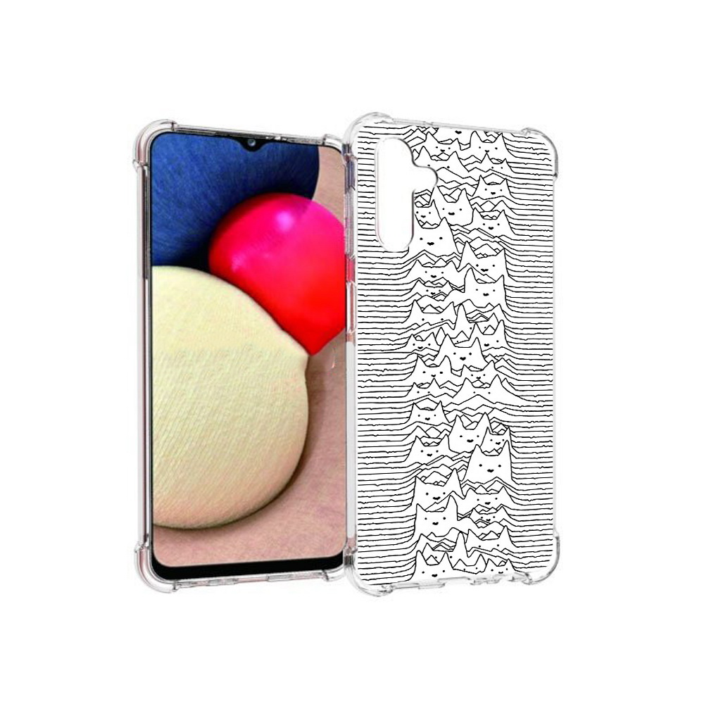 

Чехол MyPads Tocco для Samsung Galaxy A13 5G черно белые коты 3D (PT172412.530.682), Прозрачный, Tocco