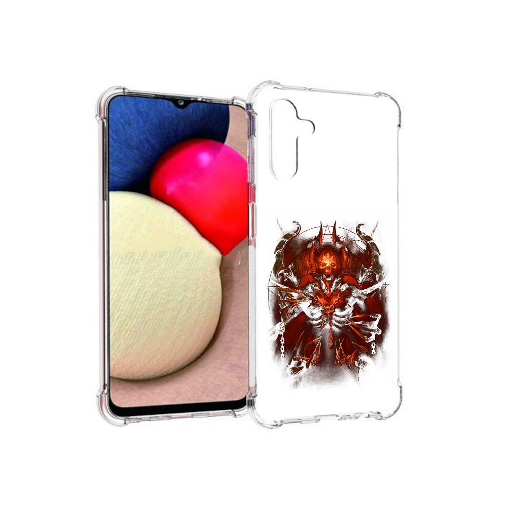 

Чехол MyPads Tocco для Samsung Galaxy A13 5G яркий демон (PT172412.530.708), Прозрачный, Tocco