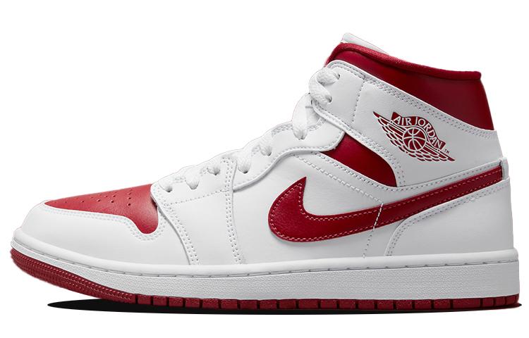 

Кеды унисекс Jordan Air Jordan 1 mid reverse chicago белые 40.5 EU, Белый, Air Jordan 1 mid reverse chicago