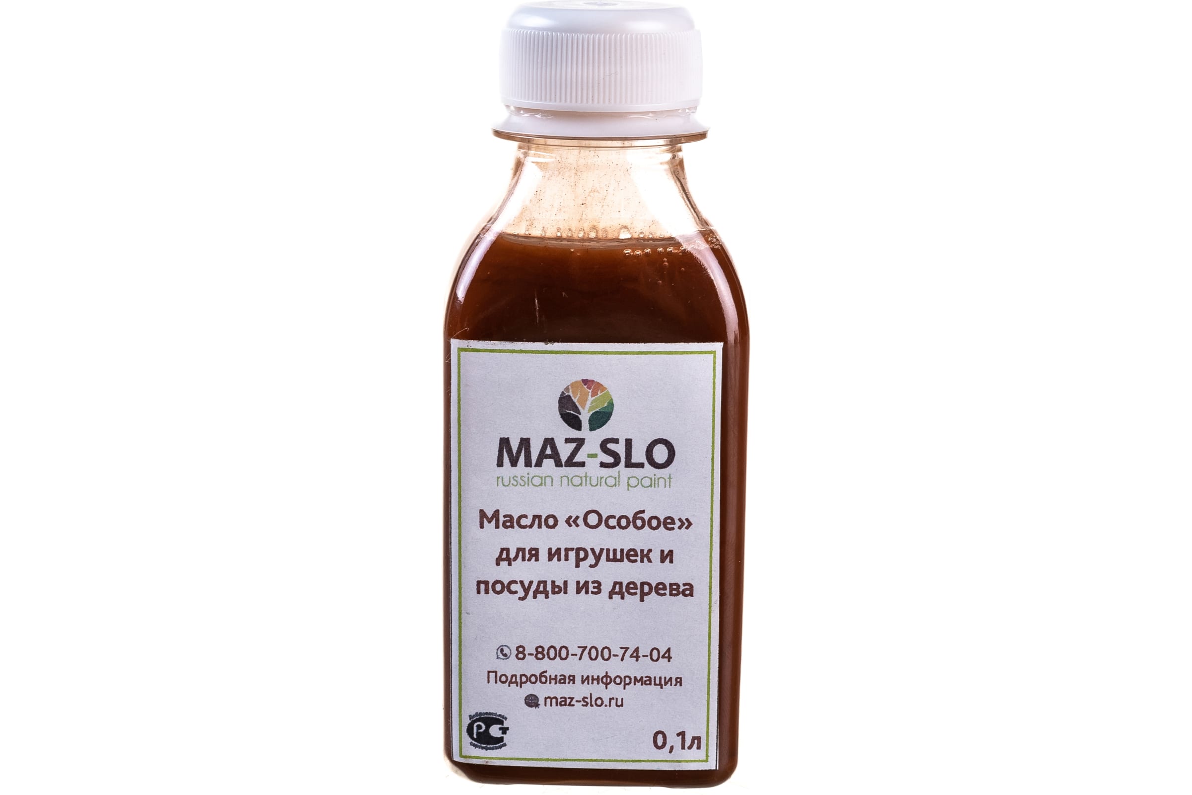 

MAZ-SLO Масло "Особое" для игрушек и посуды из дерева, цвет «Фундук», 100 мл 8064905