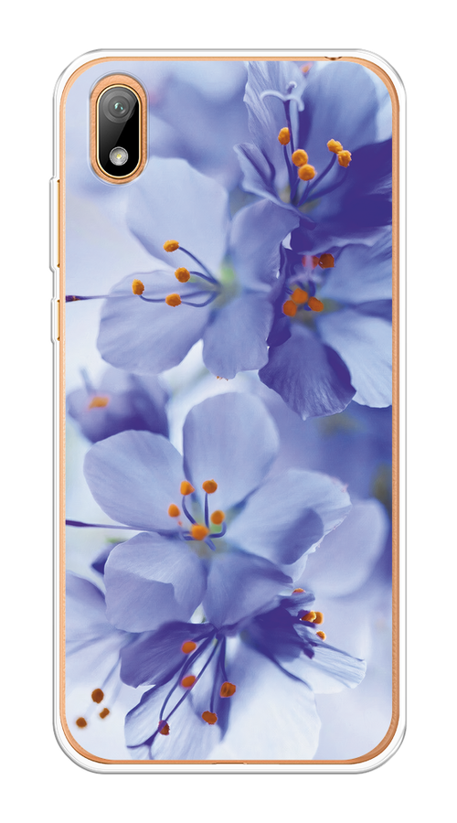 

Чехол на Huawei Y5 2019, Honor 8S/8S Prime "Фиолетовые цветки", Фиолетовый;синий, 69150-1