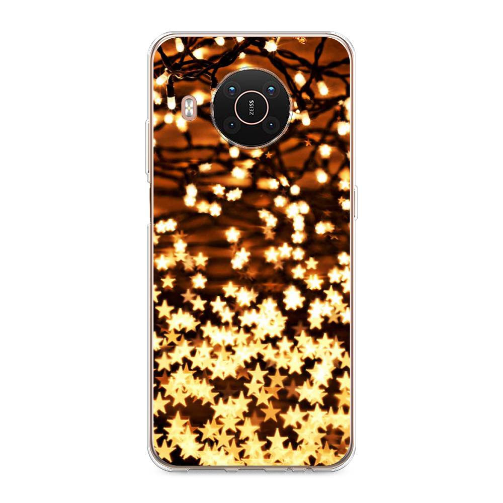 

Чехол на Nokia X20"Новогодняя гирлянда", Золотистый, 124250-5