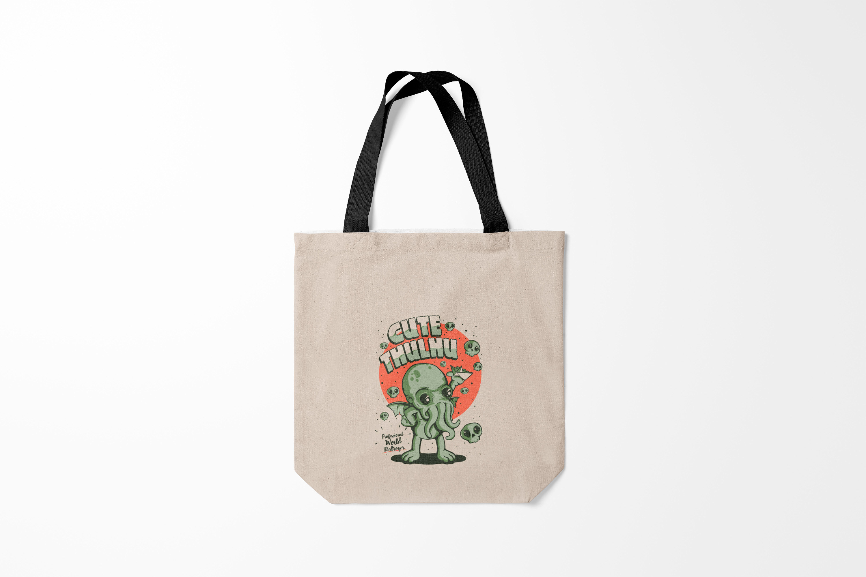 

Сумка шoппер унисекс Burnettie Мифические существа Милый Ктулху, разноцветный, Мифические существа Милый Ктулху