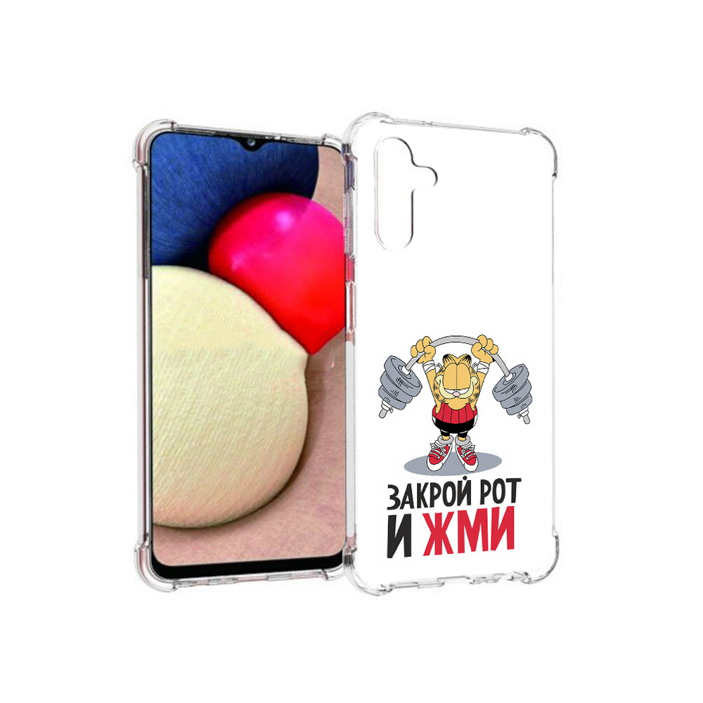 

Чехол MyPads Tocco для Samsung Galaxy A13 5G Закрой рот и жми (PT172412.530.83), Прозрачный, Tocco