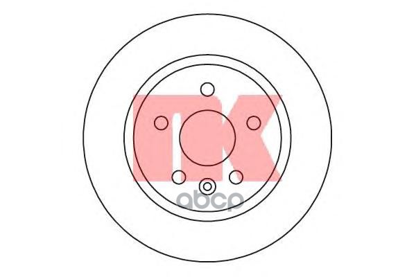 

205014nk_диск Тормозной Задний! Opel Astra J 1.4-1.8/1.3-2.0cdti/2.0cdi 05> Nk арт. 205014
