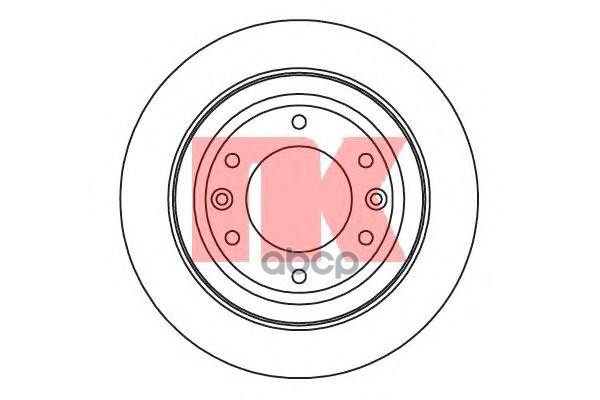 фото 203437nk_диск тормозной задний! hyundai h-1 2.5crdi 06> nk арт. 203437