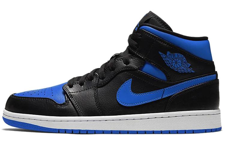 

Кеды унисекс Jordan Air Jordan 1 Mid Royal черные 43 EU, Черный, Air Jordan 1 Mid Royal