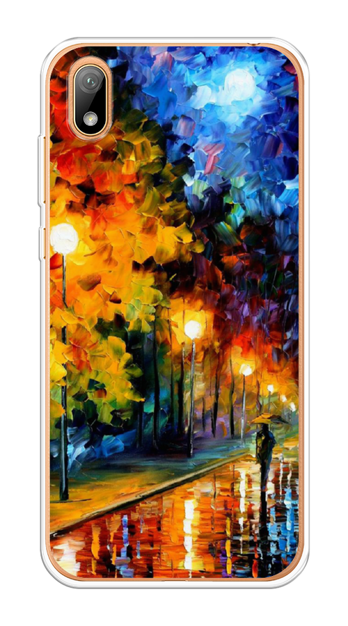 

Чехол на Huawei Y5 2019, Honor 8S/8S Prime "Безлюдная улочка", Оранжевый;желтый;синий, 69150-1