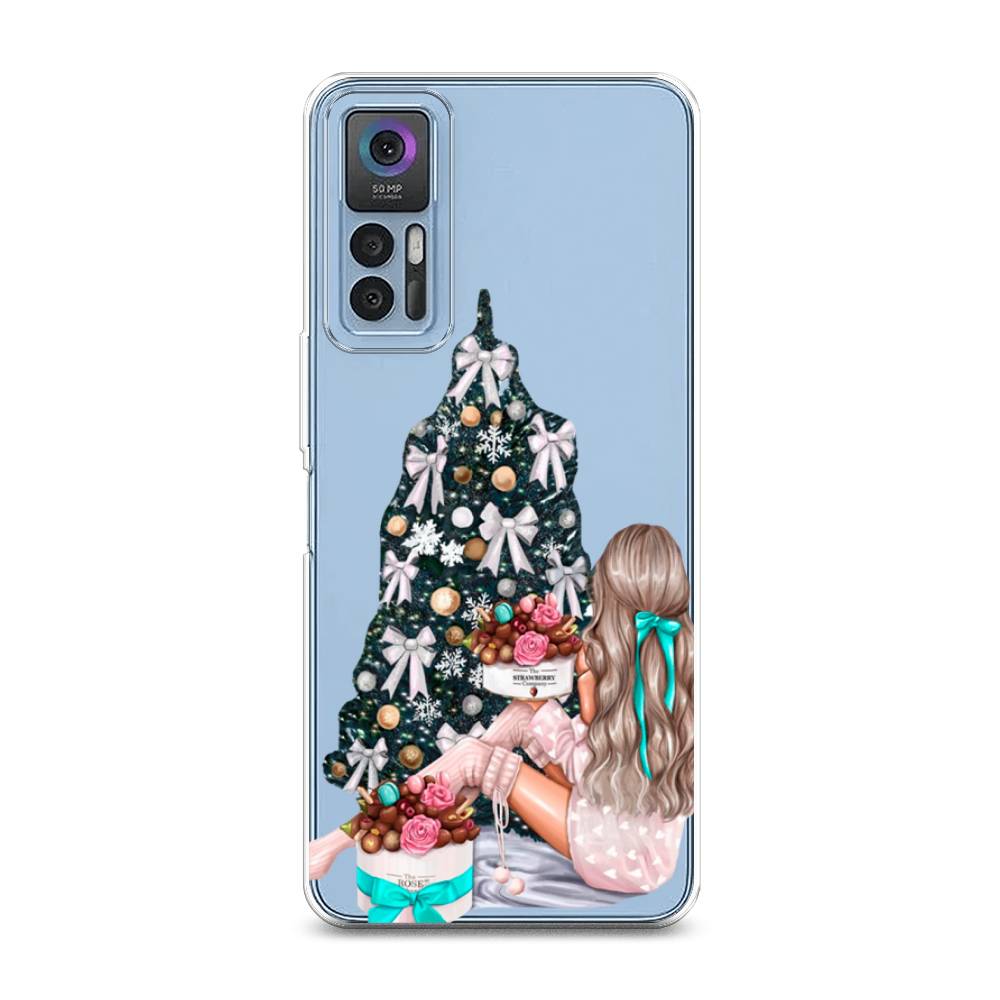 

Чехол на TCL 30 "New Year", Зеленый;бежевый;голубой, 290650-5