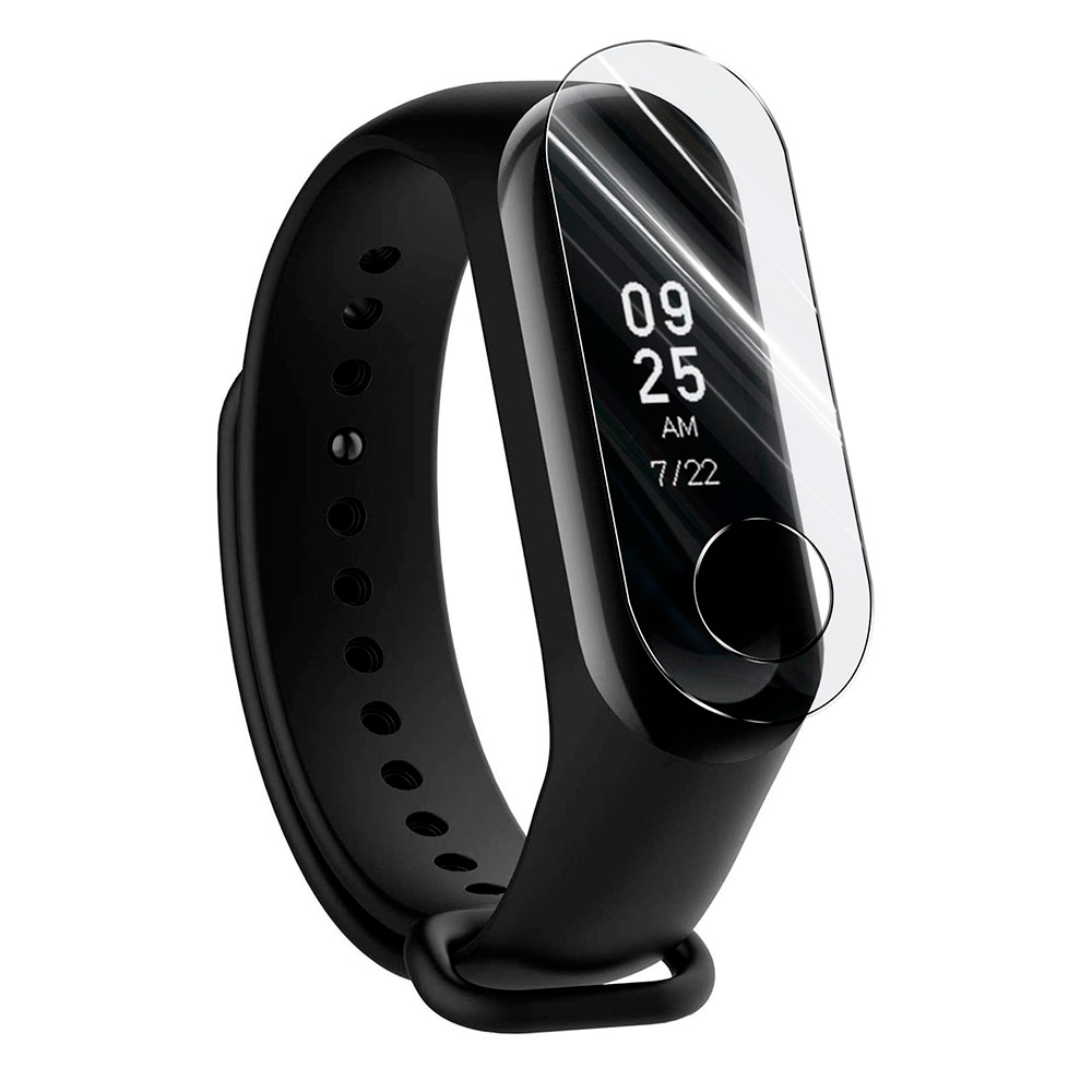 Гидрогелевая противоударная защитная пленка на Xiaomi Mi Band 3/4