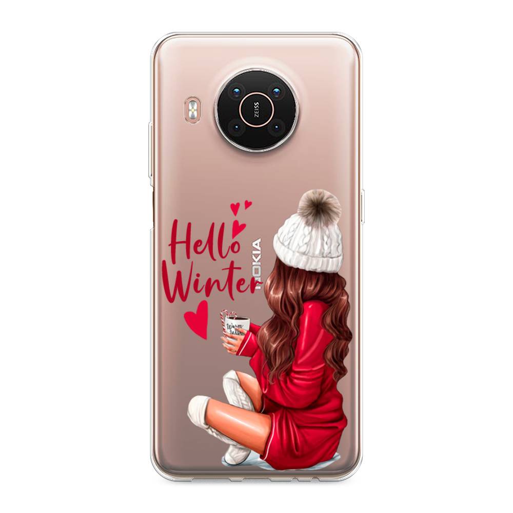 

Чехол на Nokia X20"Hello winter", Красный;белый;коричневый, 124250-5