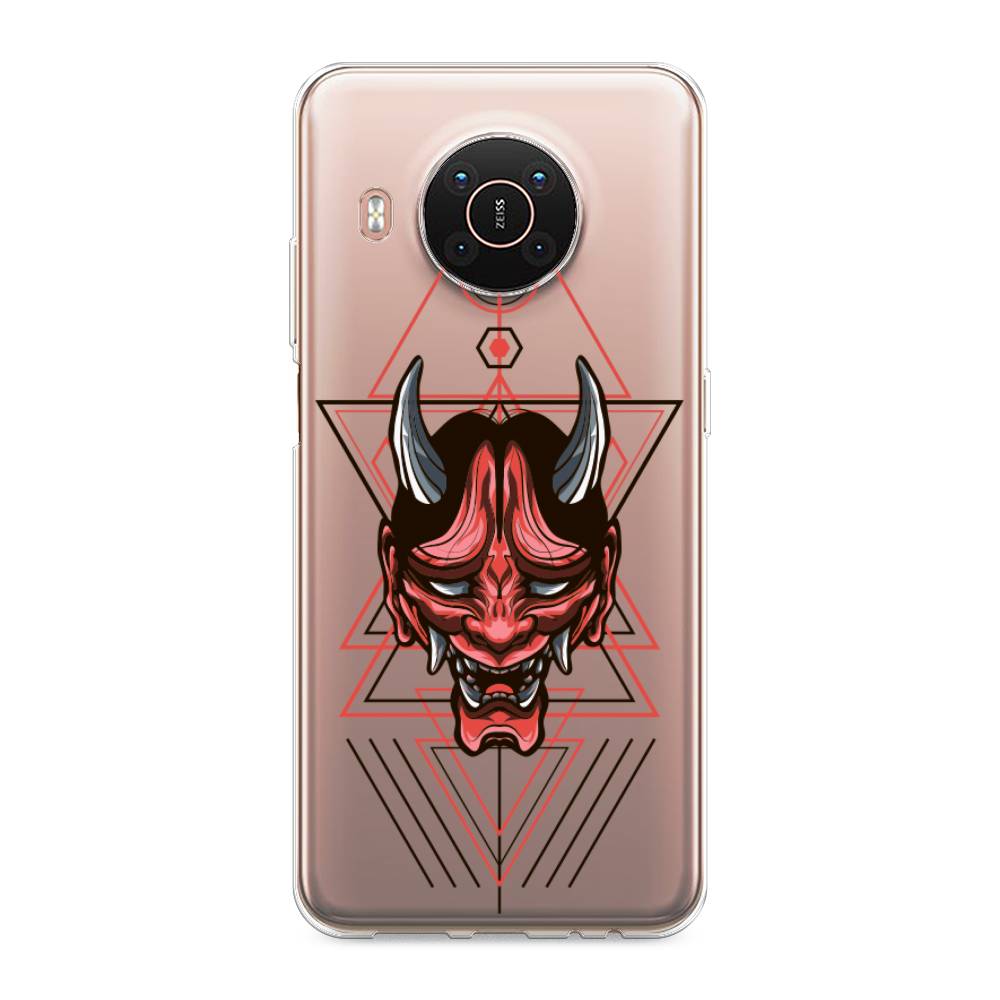 

Чехол на Nokia X20"Hanya Oni mask", Серый;красный;черный, 124250-4