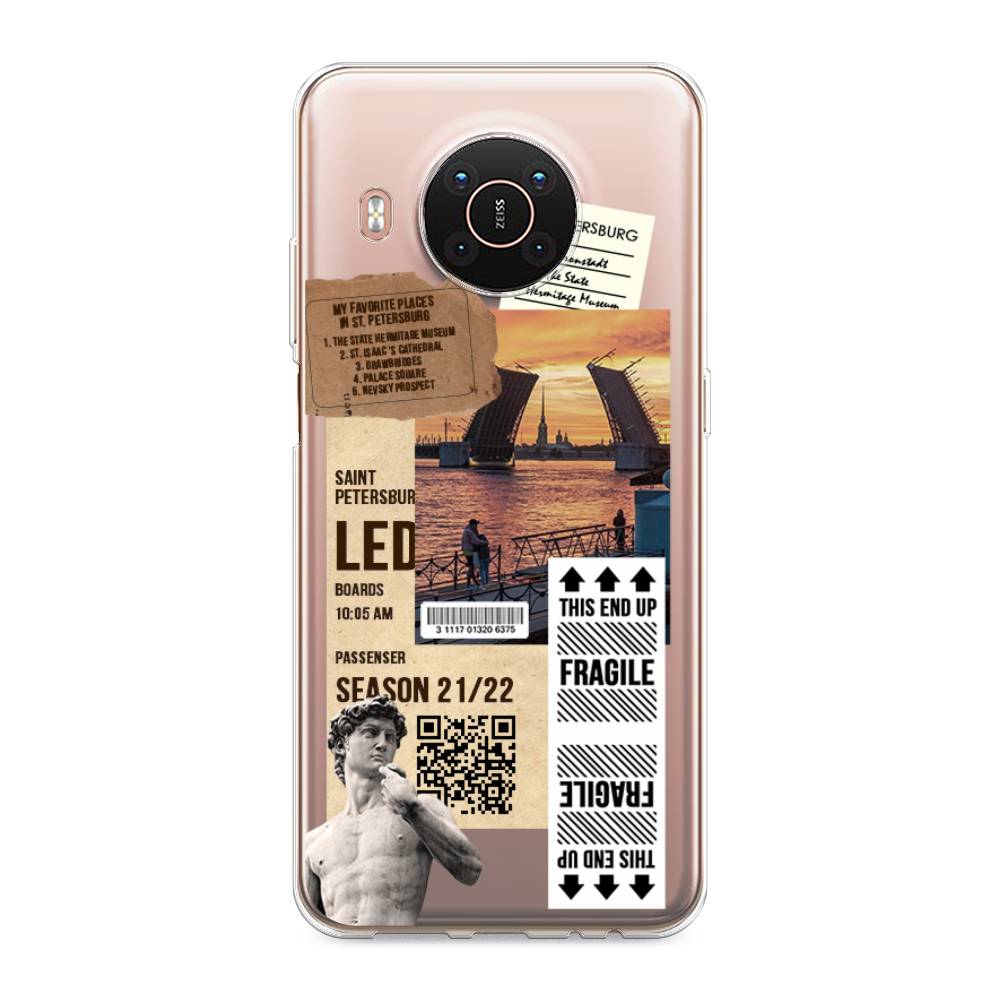 Чехол на Nokia X20Санкт-Петербург коллаж