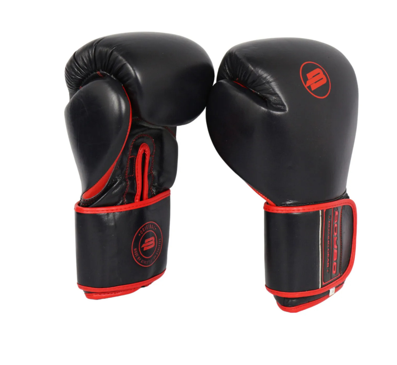 

Перчатки боксерские BoyBo Rage BBG200, кожа, черно-красные (16 oz), BBG200