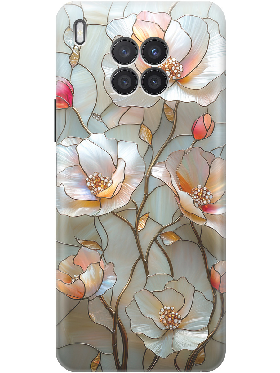 

Силиконовый чехол на Honor 50 Lite, Huawei Nova 8i с принтом "Фарфоровые цветы", Прозрачный;белый;черный, 732493823