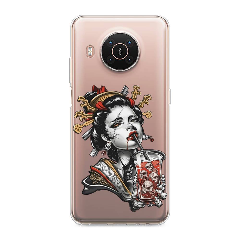 

Чехол на Nokia X20"Опасная гейша", Красный;черный;серый, 124250-4