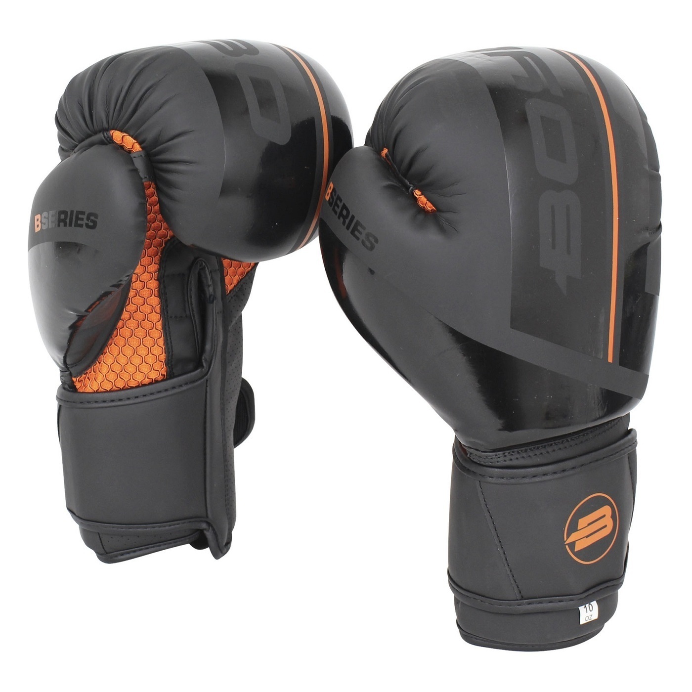 Перчатки BoyBo B-Series BBG400, (черно-оранжевые) 8 oz