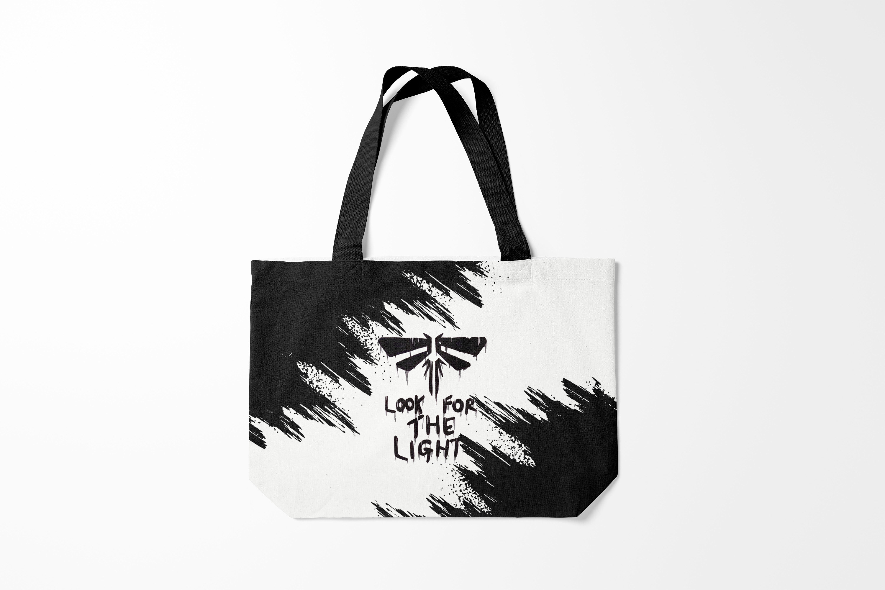 

Сумка шoппер унисекс Burnettie The last of us, черный; белый, The last of us