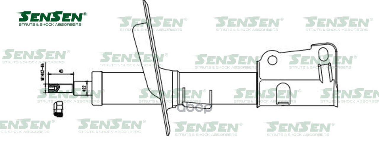 

Амортизатор Chrysler Voyager Iii-Iv (Es/Gs) 2,5td-3,3i --12.2008 Газ.Передний Sensen 42141