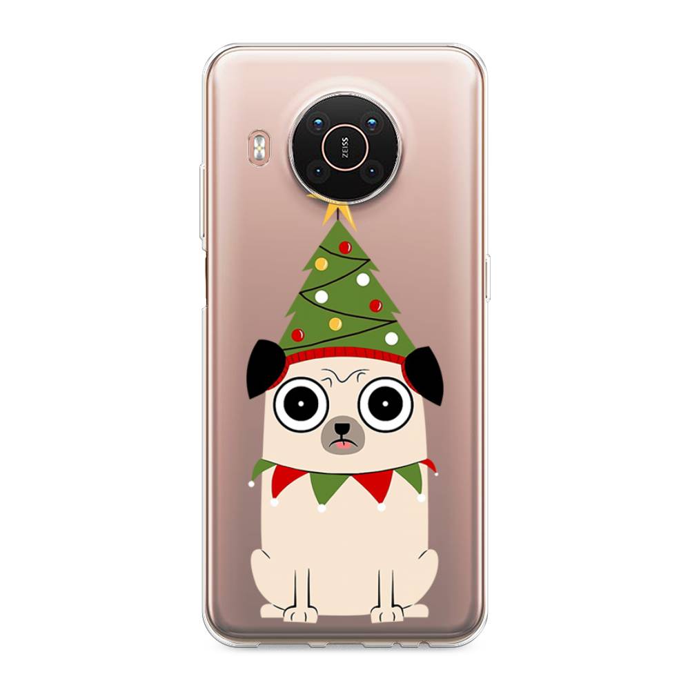 

Чехол на Nokia X20"Собачка с ёлочкой", Бежевый;красный;зеленый, 124250-1