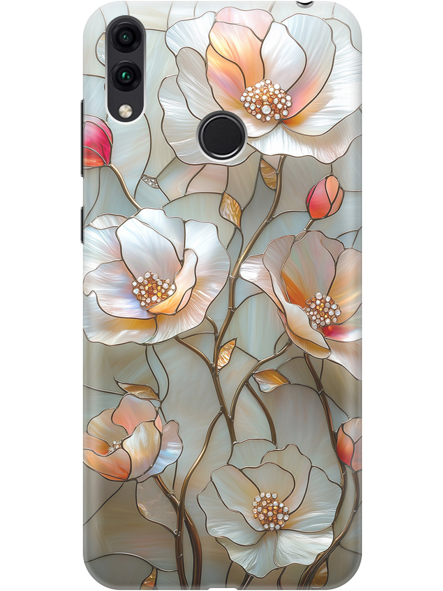 

Силиконовый чехол на Honor 8C с принтом "Фарфоровые цветы", Прозрачный;белый;черный, 719708823