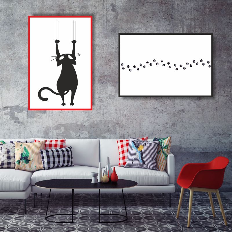 

Набор постеров ПолиЦентр на холсте из 2 шт Шкодные Лапки 60х90 см, Наборх2ШкодныеЛапкиТип2