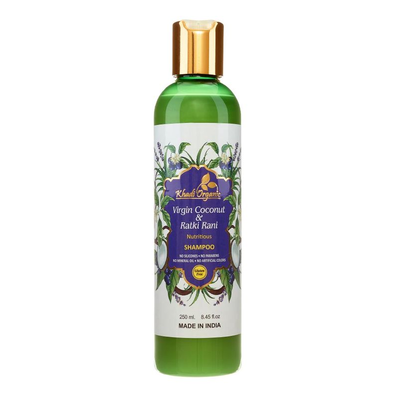 Питательный шампунь Khadi Organic shampoo с кокосом и ночным цветущим жасмином 250 мл