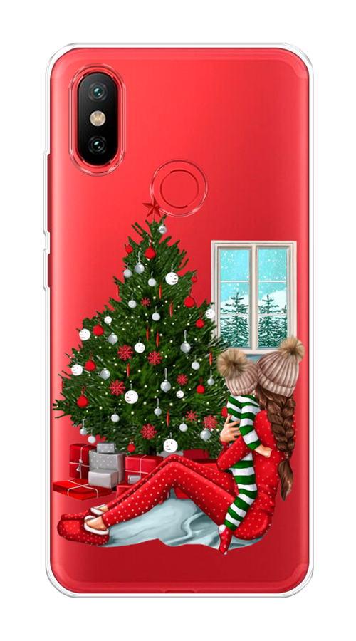 

Чехол на Xiaomi Mi 6X"Новый год с мамой", Красный;зеленый;голубой, 33250-6