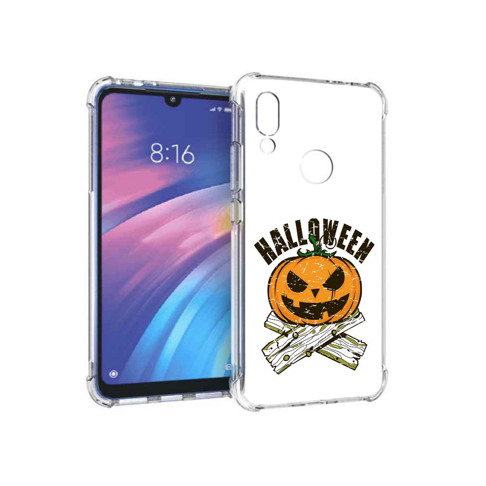 

Чехол MyPads Tocco для Xiaomi Redmi Y3 Хэллоуин доски тыква, Прозрачный, Tocco