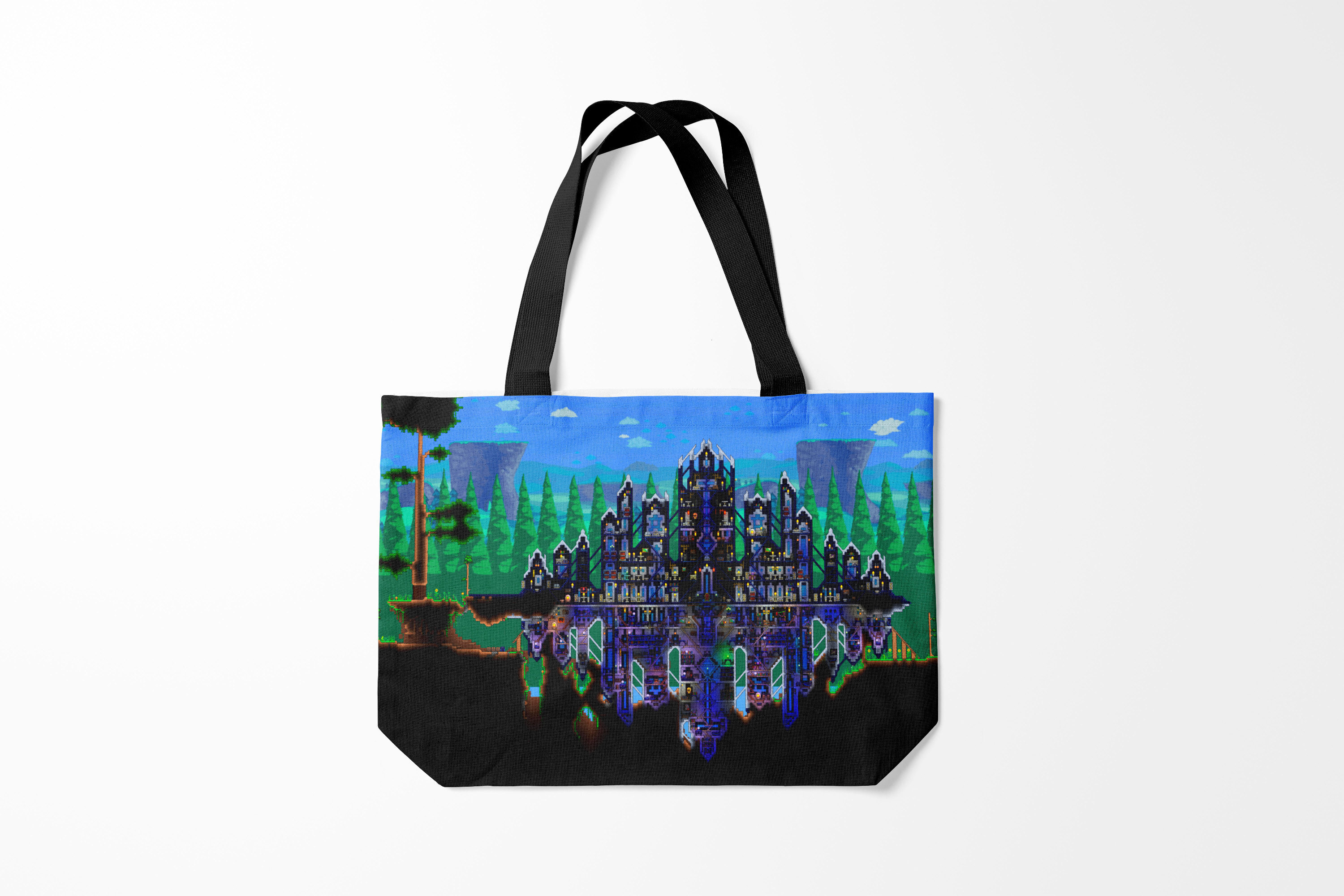 

Сумка шoппер унисекс Burnettie Terraria, синий; черный, Terraria