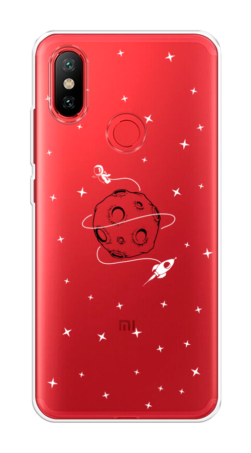 

Чехол на Xiaomi Mi 6X"Полет вокруг луны", Белый;серый;черный, 33250-2
