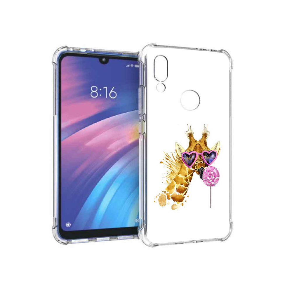

Чехол MyPads Tocco для Xiaomi Redmi Y3 акварельный жираф, Прозрачный, Tocco