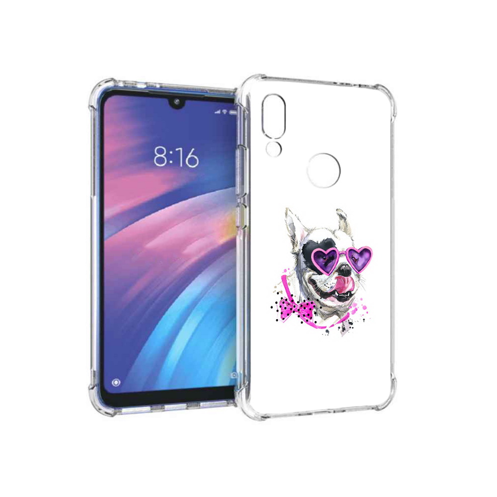 

Чехол MyPads Tocco для Xiaomi Redmi Y3 акварельный пёс, Прозрачный, Tocco